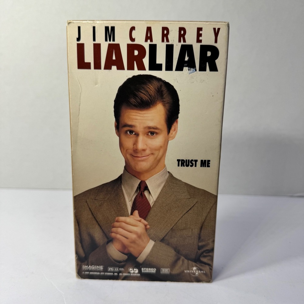 Liar Liar VHS Movie Tape Jim Carrey 1997 Comedy Movie Universal Pictures Vintage